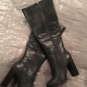 Just Fab Lorana Heeled Knee High Boots